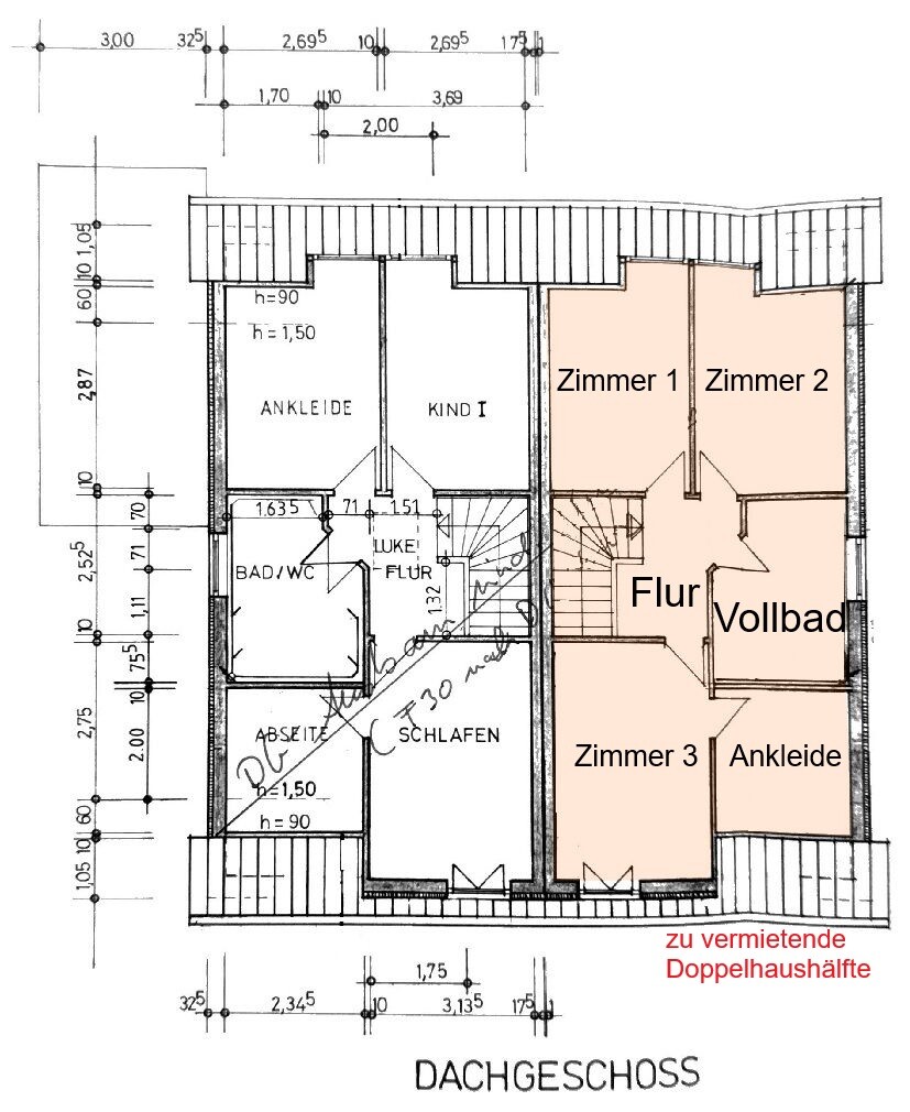 Grundriss Dachgeschoss