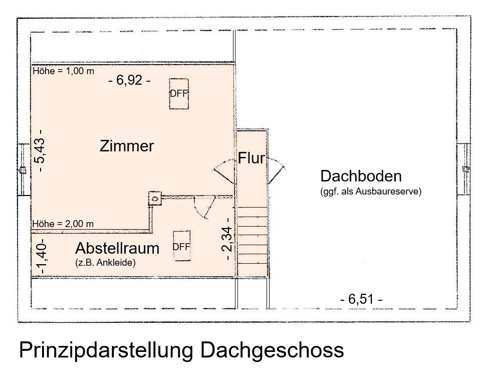 Grundriss Dachgeschoss